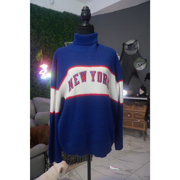 Vintage New York Turtle Neck Pullover knit sweater - Picture 1 of 9